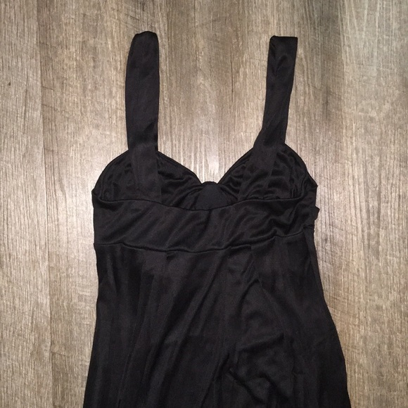 097. Cache Black Dress with straps - Size Small - Picture 4 of 6
